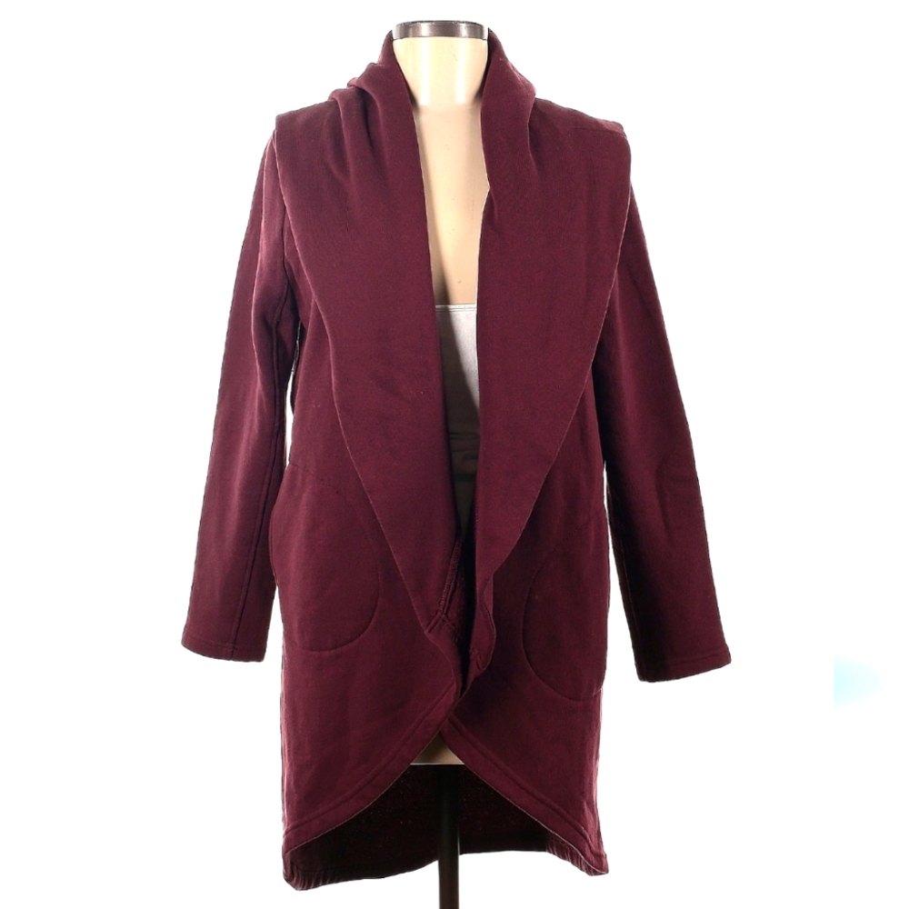 OLIVE& OAK Cardigan with pockets. Hi and Lo.Made of cotton like sweatshirt.